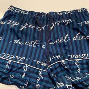 Victoria's Secret Blue Striped Pajama Shorts